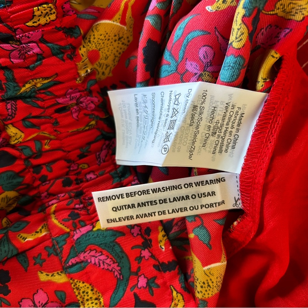 J Crew Collection Silk Jungle Print Pants - Picture 5 of 7